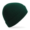 100x Rubber Patch Engineered knit ribbed beanie
