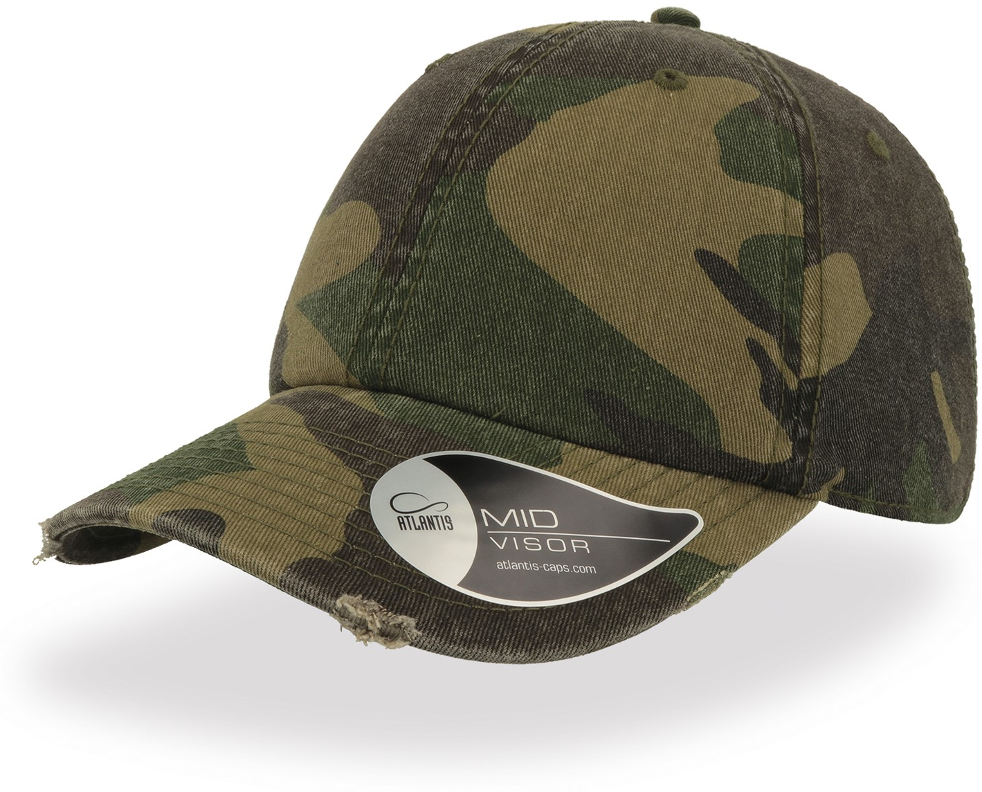Dad Hat Destroyed 6 Panel Cap (Embroidered)
