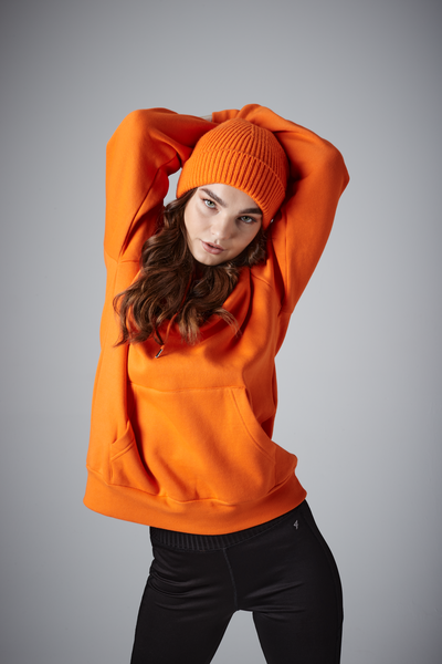 Engineered knit ribbed beanie (Embroidered)