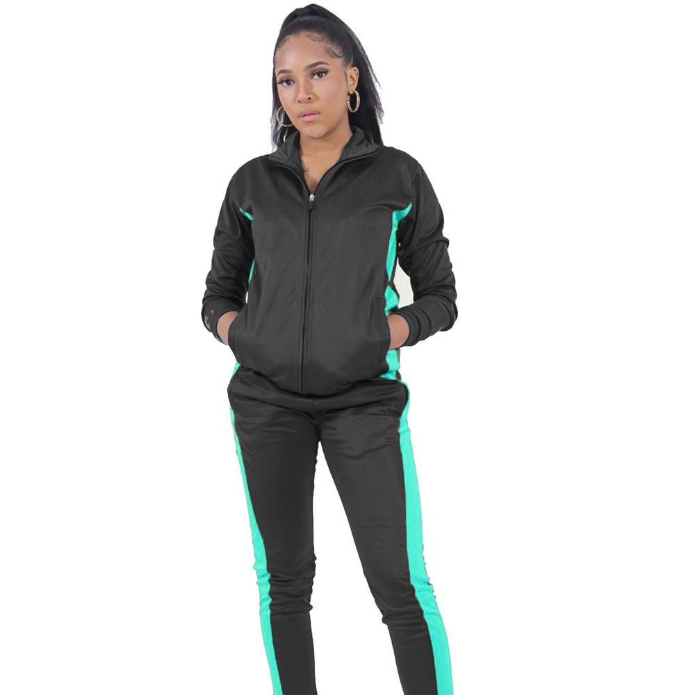 Unisex Polyester Stripe Tracksuit